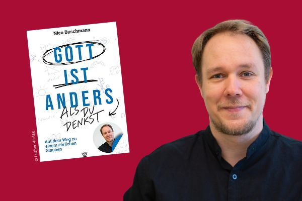 Buchcover "Du bist anders als Du denkst" und Porträt von Nico Buschmann